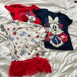 Disney Minnie Mouse Graphic T-Shirt Bundle for Kids
